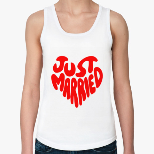 Женская майка just married