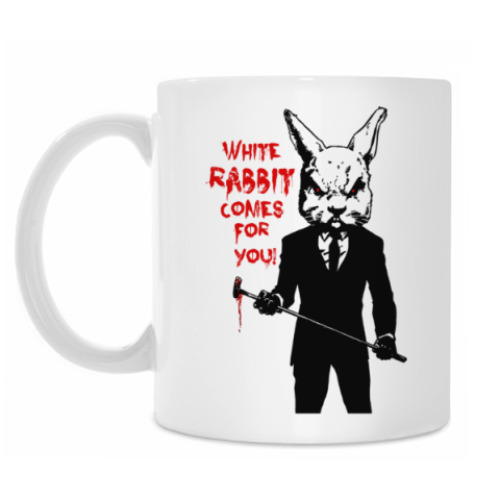Кружка White Rabbit Comes For You !