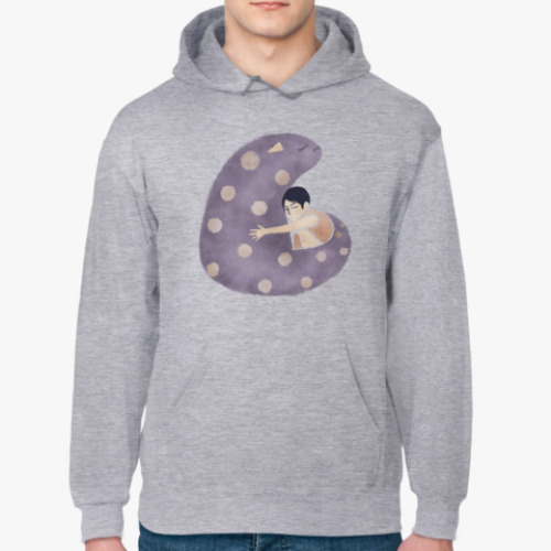 Толстовка худи с принтом Котодружба