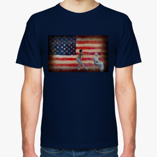 Футболка с принтом This is America