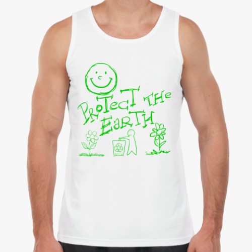 Майка с принтом Green Planet