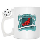 Кружка с футбольным мячиком