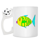 Кружка с футбольным мячиком