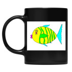 Кружка цветная UV-DTF