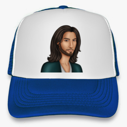 Кепка-тракер с принтом Парень с длинными волосами