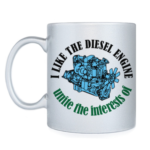 Кружка с принтом Мне нравится дизель