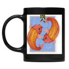 Кружка цветная UV-DTF