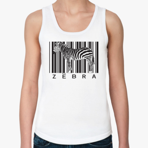 Женская майка зЁбра