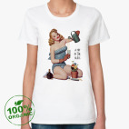 Женская футболка органик