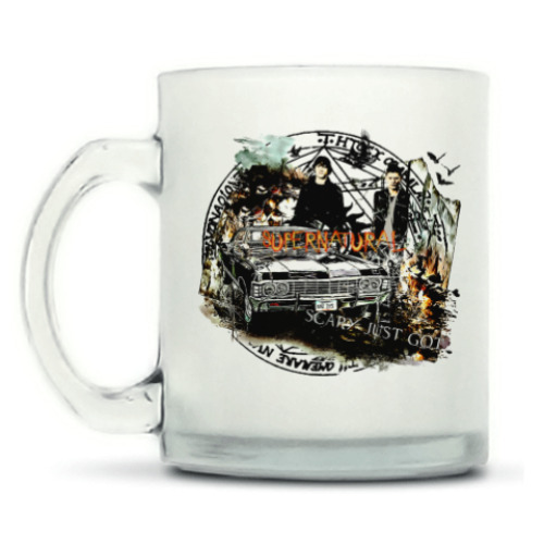 Кружка матовая с принтом Supernatural