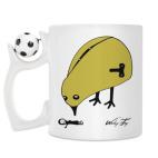 Кружка с футбольным мячиком