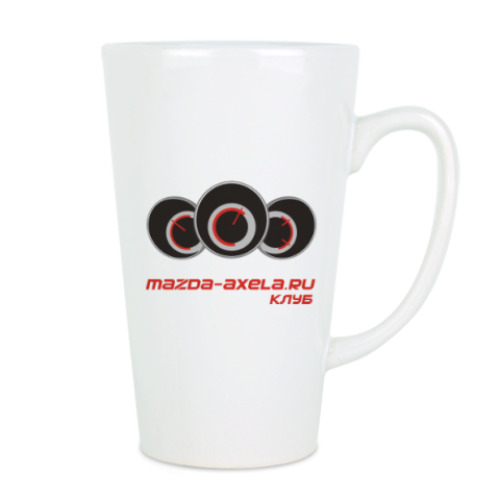 Чашка Латте с принтом Mazda Axela Club