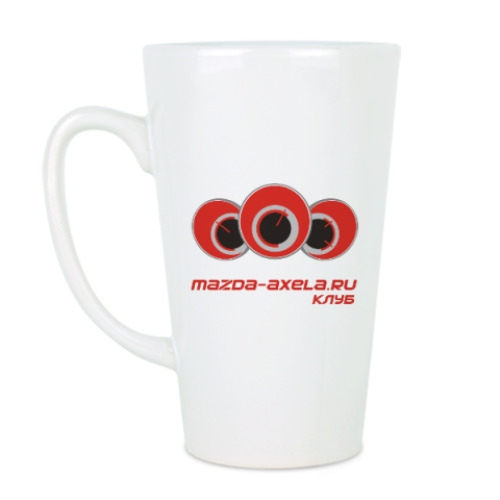 Чашка Латте с принтом Mazda Axela Club