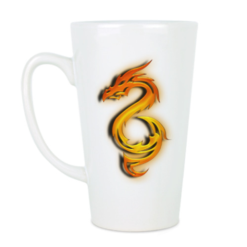 Чашка Латте Огненный дракон