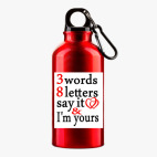 Металлическая бутылка 400 мл UV-DTF