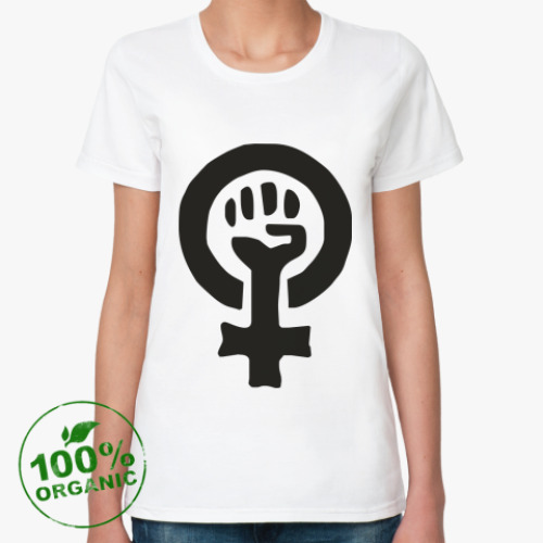 Женская футболка из органик-хлопка WOMANPOWER