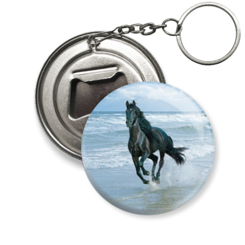 Брелок-открывашка с принтом Вороной