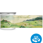 Акварель. Мимо полей. Пейзаж.