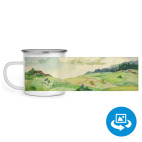 Акварель. Мимо полей. Пейзаж.