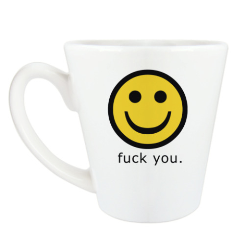 Чашка Латте с принтом SmileFuck