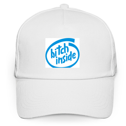 Кепка бейсболка с принтом Bitch inside