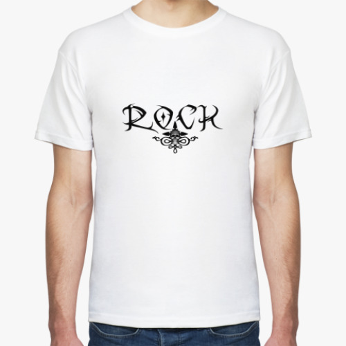 Футболка с принтом rock
