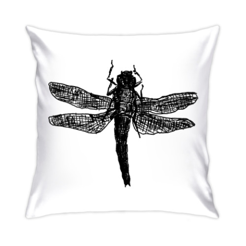 Подушка с принтом Dragonfly