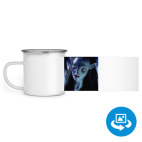 Кружка металлическая белая (круговая запечатка)