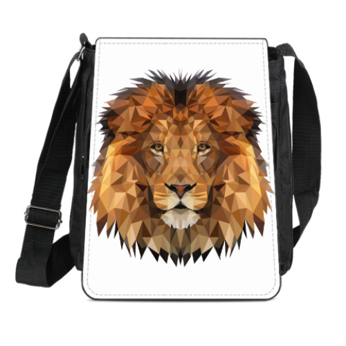 Сумка-планшет Low Poly Lion (Лев)