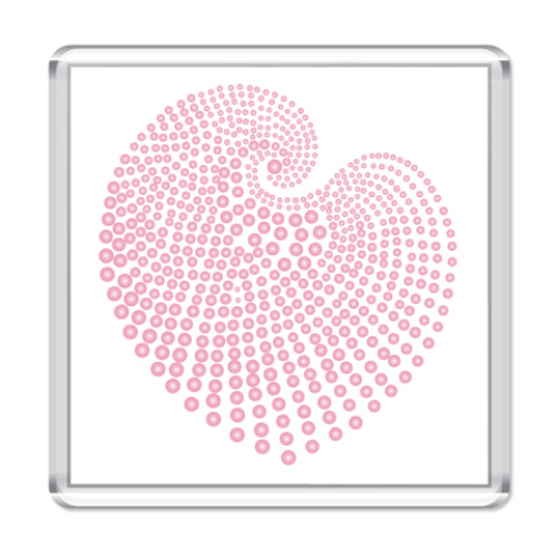 Магнит с принтом Сердце