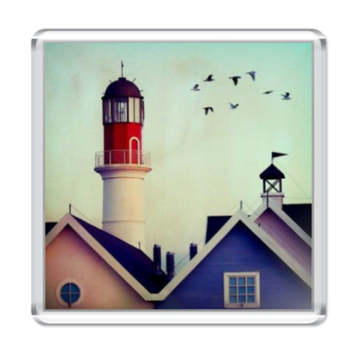 Магнит с принтом  'Ретро'