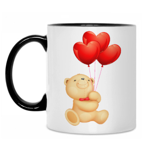 Кружка с принтом Мишка Тедди