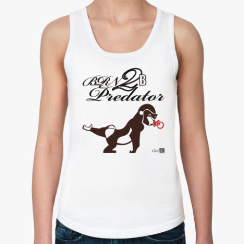 Женская майка с принтом  baby monkey