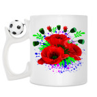 Кружка с футбольным мячиком