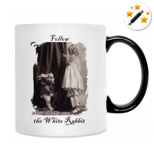 Кружка-хамелеон с принтом Alice