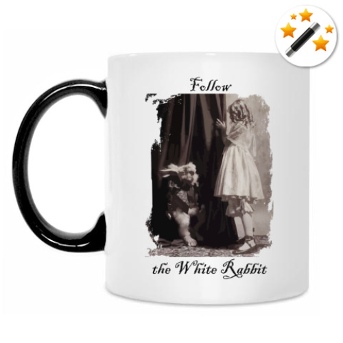 Кружка-хамелеон с принтом Alice