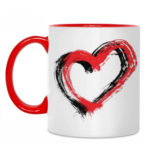 Кружка с принтом Сердце