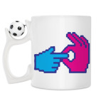 Кружка с футбольным мячиком