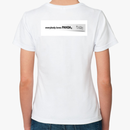 Классическая футболка с принтом HaPPy PANDA
