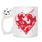 Кружка с футбольным мячиком