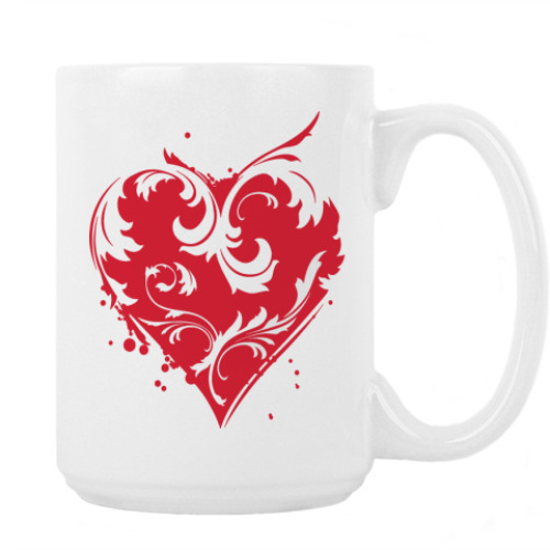 Кружка с принтом Сердце