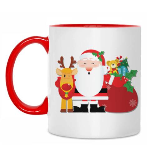 Кружка с принтом Дед Мороз