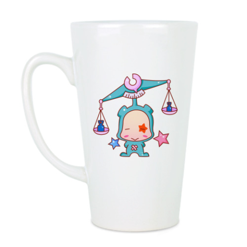 Чашка Латте с принтом Знак зодиака Весы