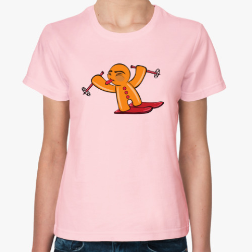 Женская футболка с принтом Gingerbread man