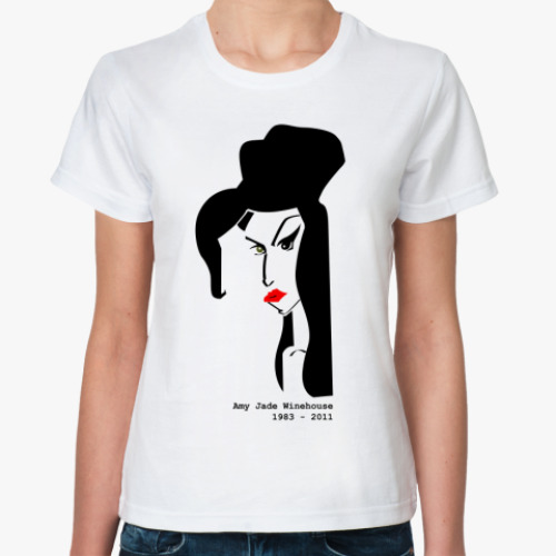 Классическая футболка с принтом Amy RIP