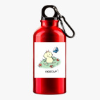 Металлическая бутылка 400 мл UV-DTF