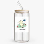 Банка с бамбуковой крышкой