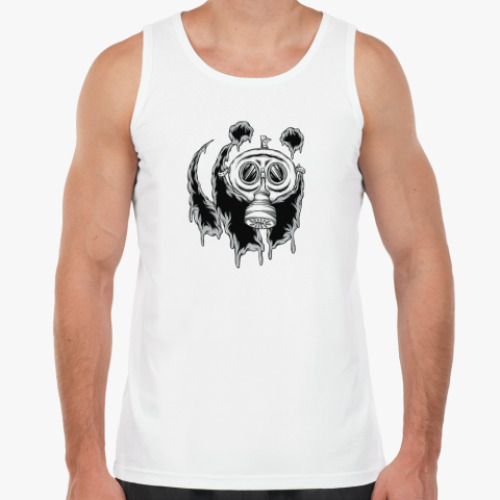 Майка с принтом  Gas mask panda