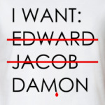 Жен. футболка I want Damon