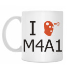 Классическая кружка I love M4A1 (CS)